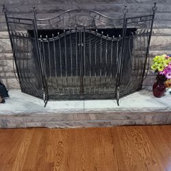 Fireplace Gate And Tool Set