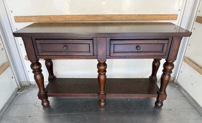 Two-drawer console sofa table