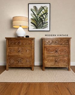 Two Boho nightstands