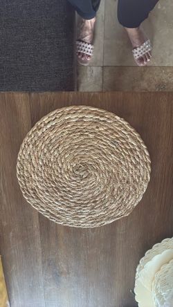 Beautiful handmade chargers - handmade wicker 12”