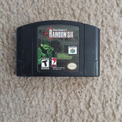 Tom Clancy's Rainbow Six Vintage Nintendo 64 Video Game Cartridge N64