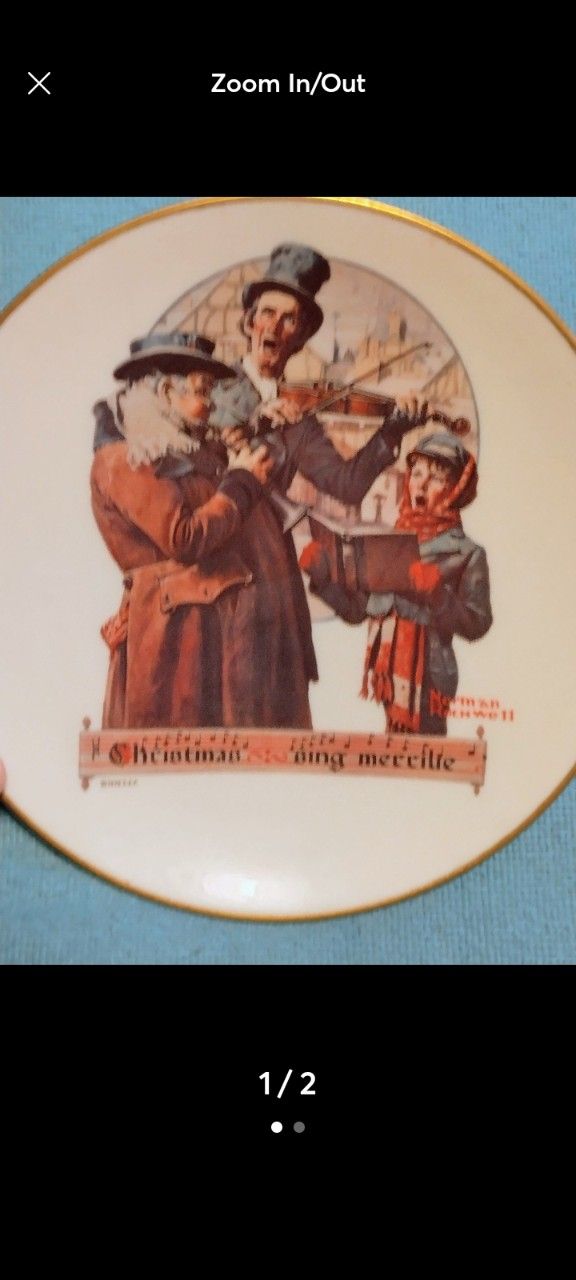 Gorham Norman Rockwell Collector Plate