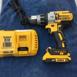 Dewalt 20V Lithium Hammer Drill with 1 Battery & Charger