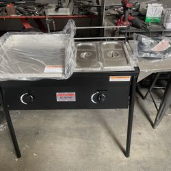 Griddle Food Warmer Fryer Combo 