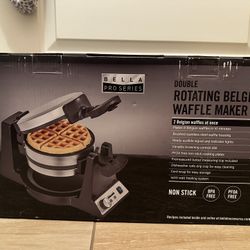 Double Rotating Belgian Waffle Maker