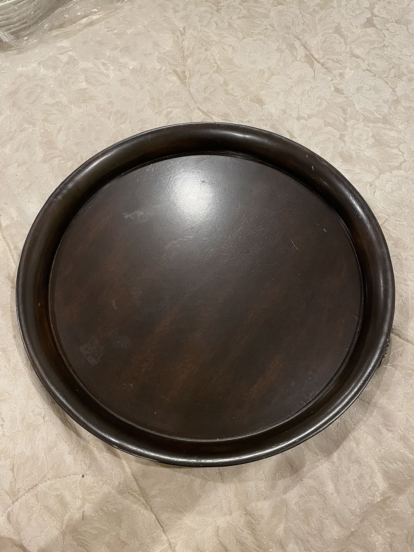 Dark Wooden Platter