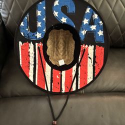 USA Straw Hat *New