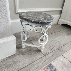Granite Metal Stool 