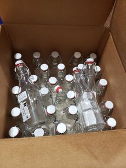 Italian Glass Bottles with cap - BIG SALE!