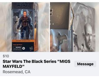 Star Wars The Black Series “ Migs Mayfield”