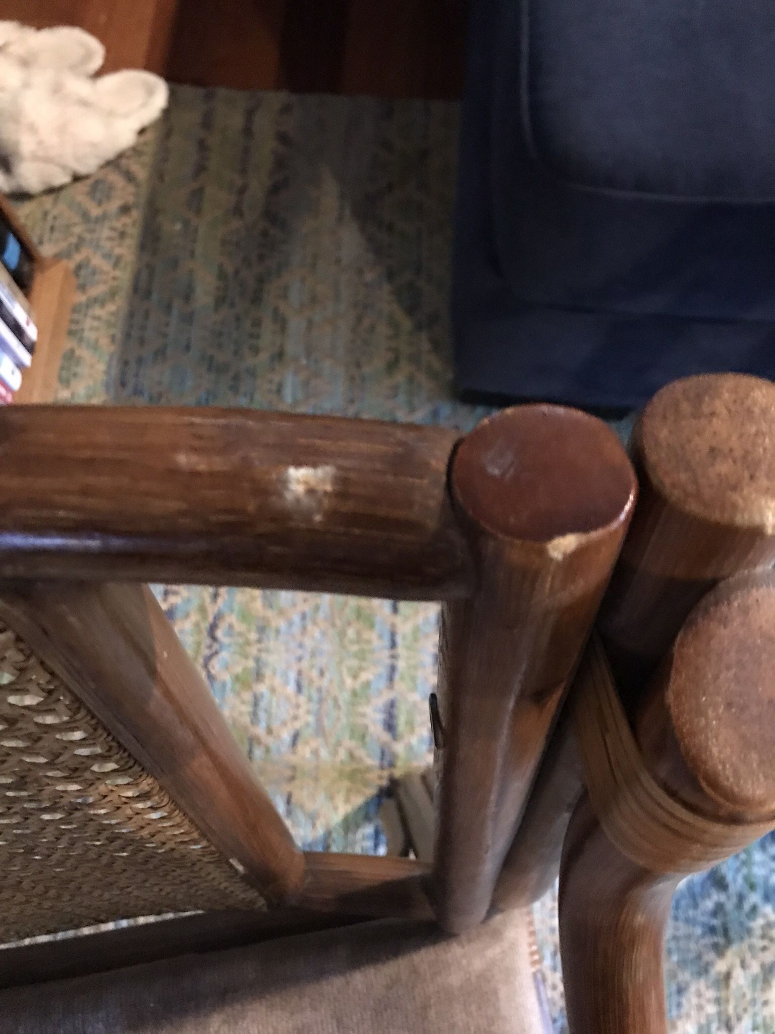 Caned Backed Rattan Chairs