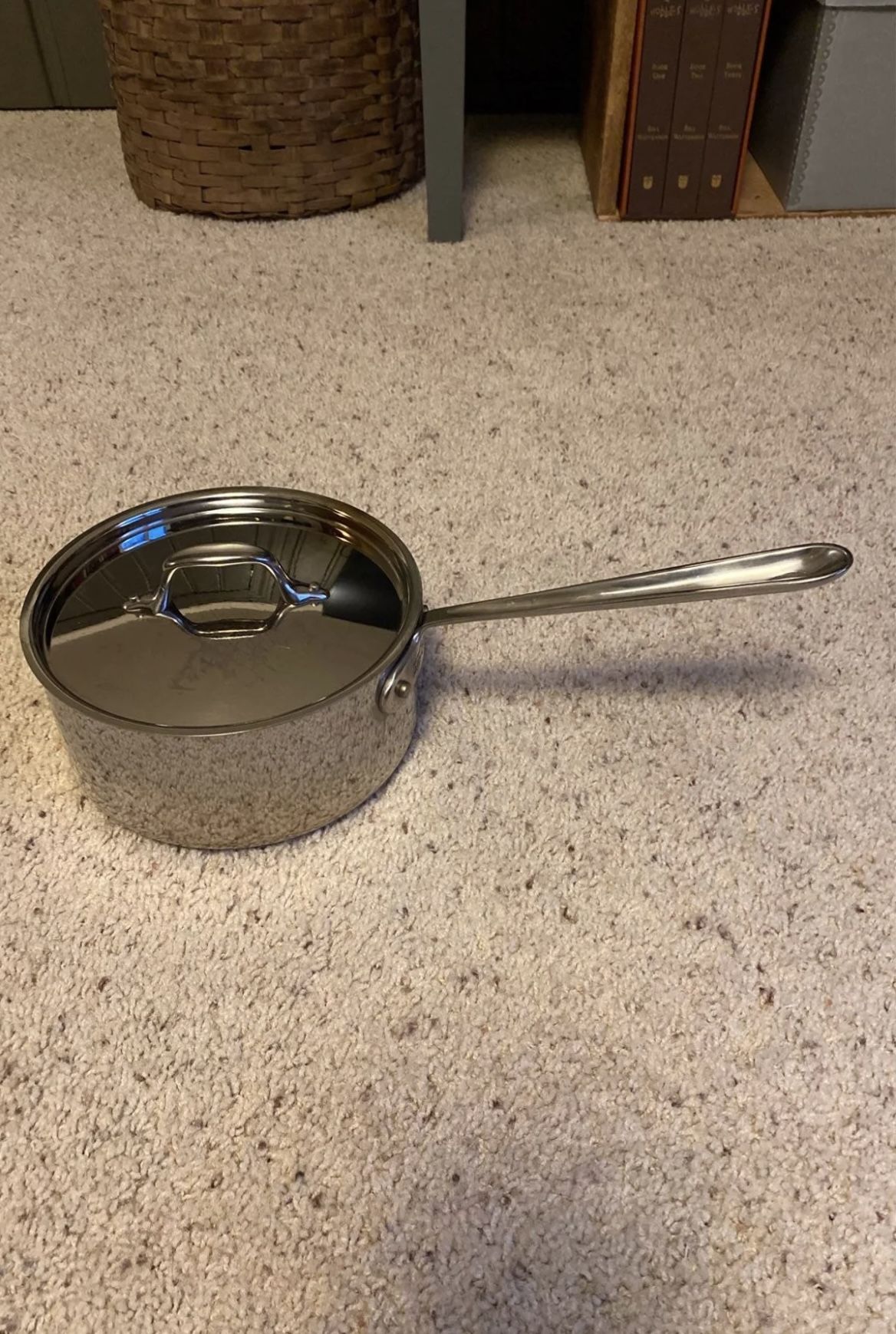 All Clad Stainless Steel Non Stick 3qt Pot With Lid