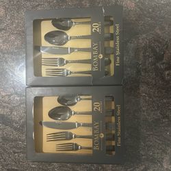 2x Bombay 20 Piece Set Fine Stainless Steel Kitchen Utensils 
