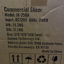Commercial slicer
