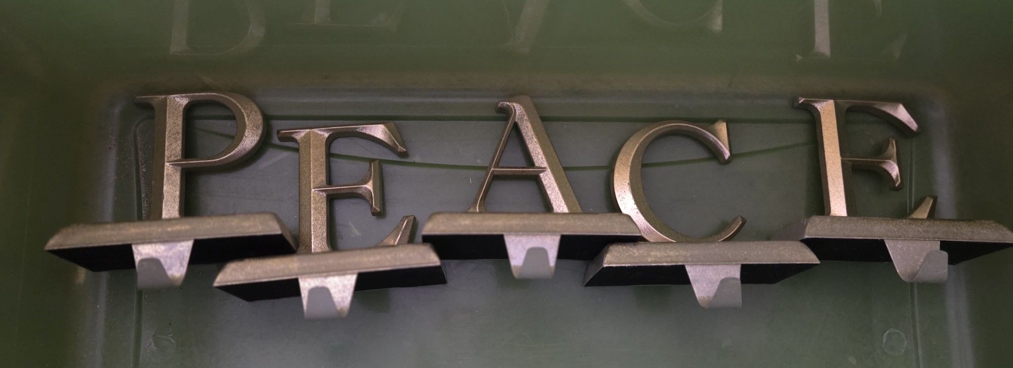 Christmas Stocking Holders - PEACE