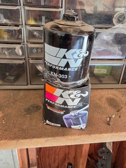K&N KN-303 Motorcycle/Powersports High Performance Oil Filter Black New