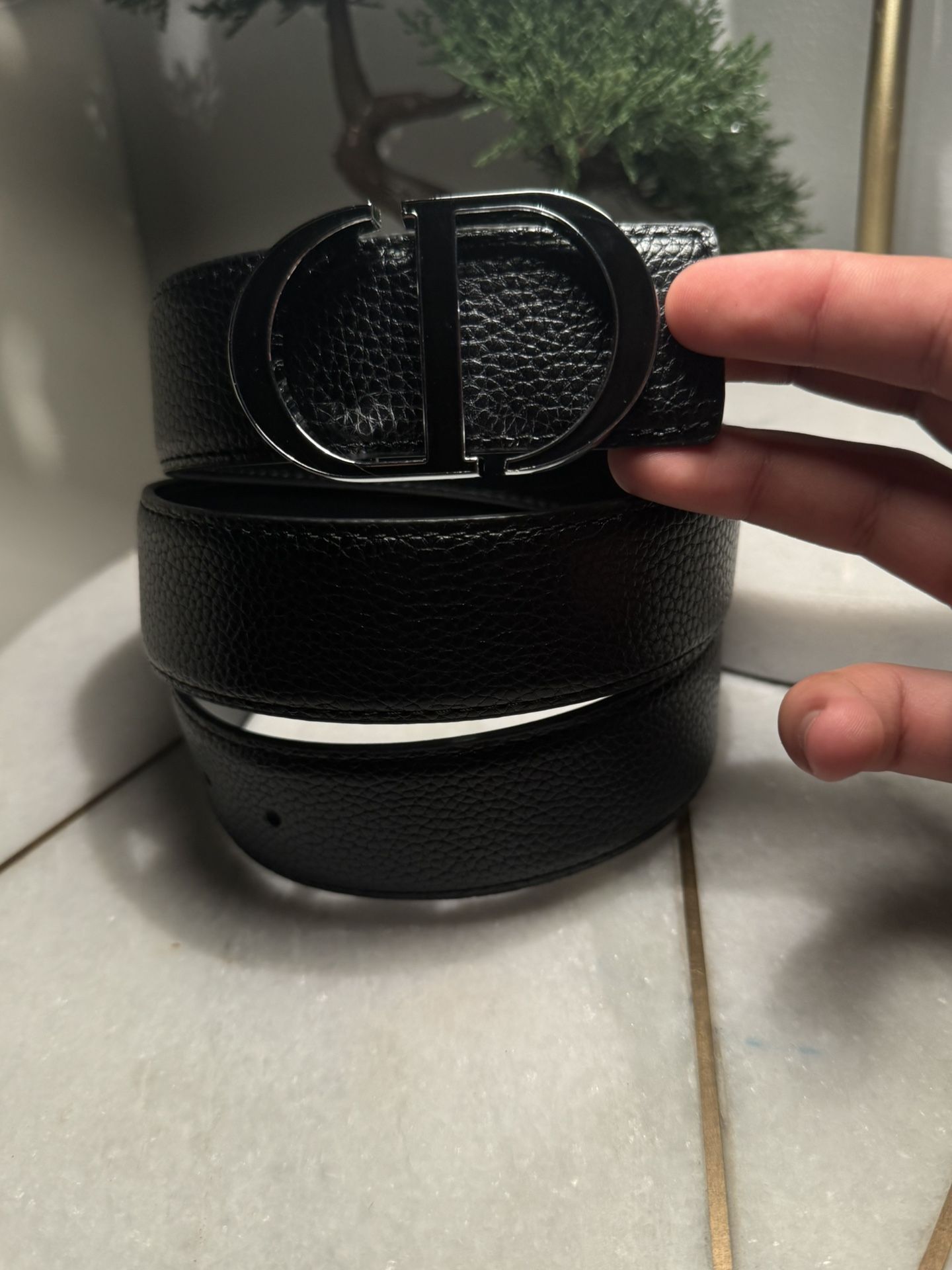 All Black Cd Belt