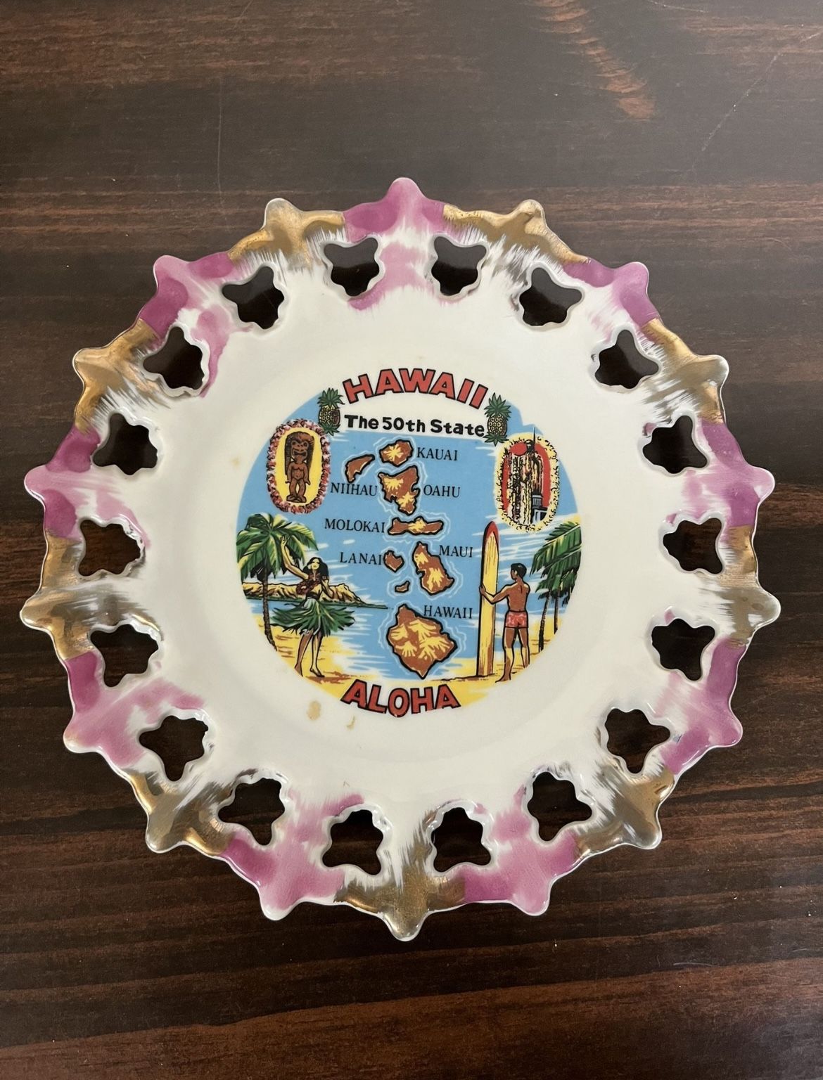 Vintage Hawaii Plate