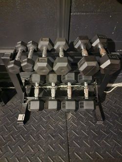 Dumbbells With Rack 5lb-25lbs