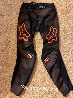 Fox riding pants Size 28 youth