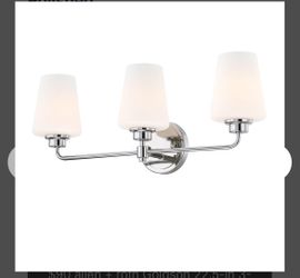allen + roth Goldson 22.5-in 3-Light Polished