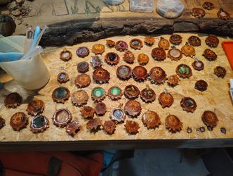 Hand Made Knob Cone Pins & Pendants 