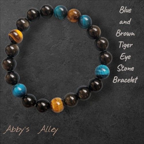Tiger Eye Blue and Brown Bracelet