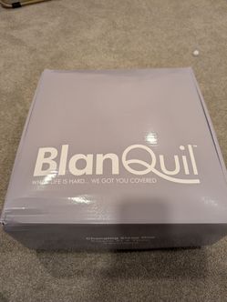 BlanQuil Chunky Knit Weighted Blanket - Ivory - Brand New/Sealed