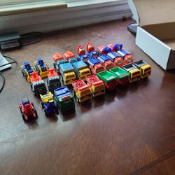 Kids Pull Back Truck Toys Set