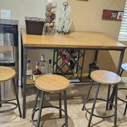 Bar Table and Stools 