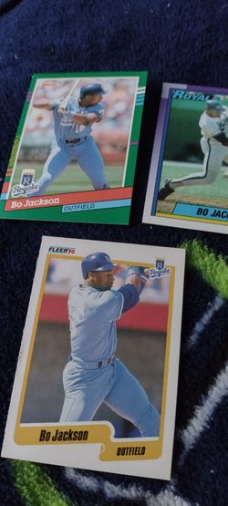 Baseball 3 card bundle Bo Jackson.  Fleer, Topps, Donruss.  Cash porch pickup Redmond