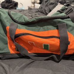 Large Miami Hurricanes duffle bag
