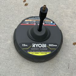 Ryobi 12in Surface Cleaner For Electric Pressure Washers 