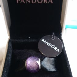Authentic Pandora Purple Glass Bead.