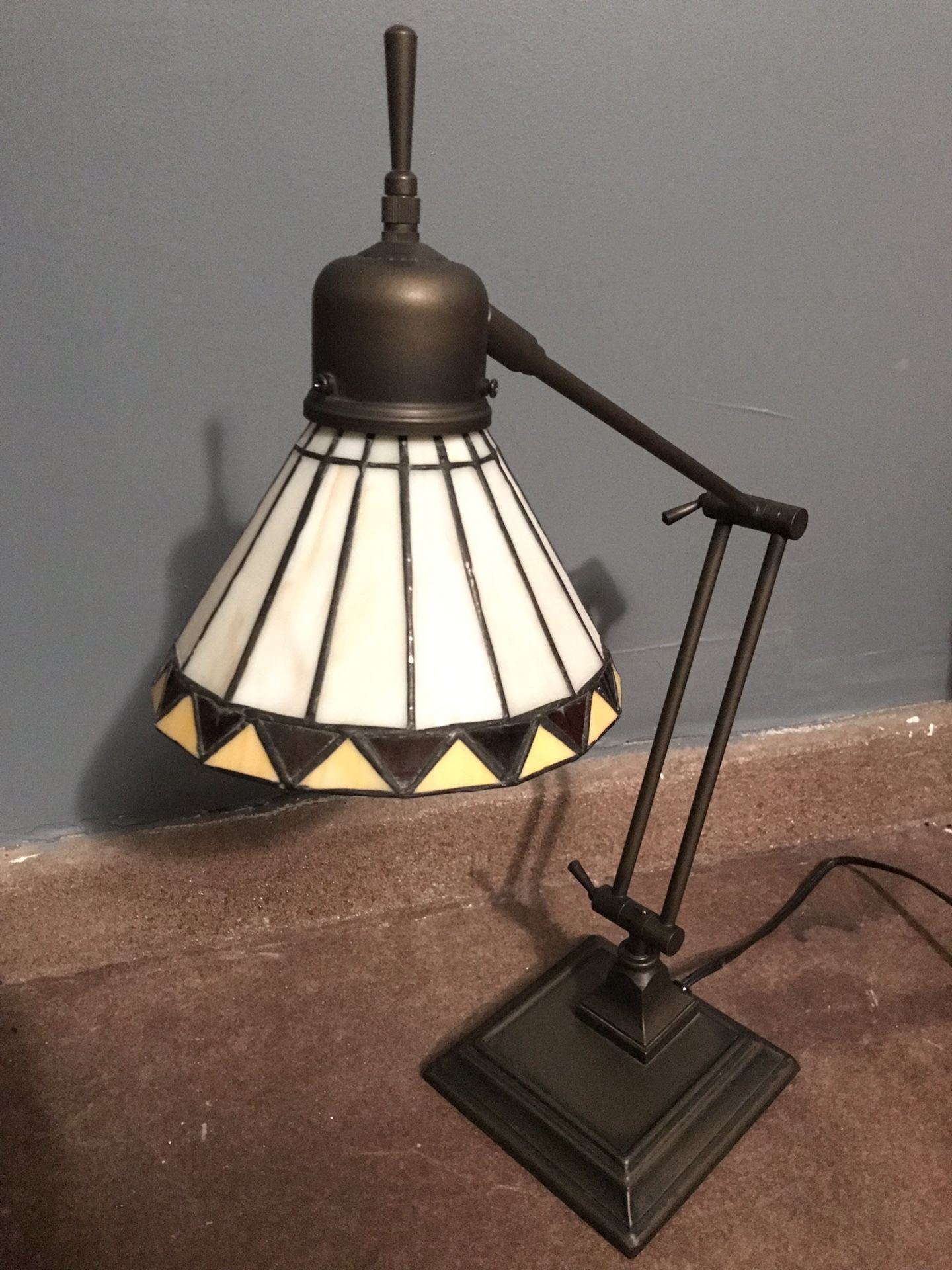 Tensor Model SLT800R Vintage Tiffany Style Desk Lamp