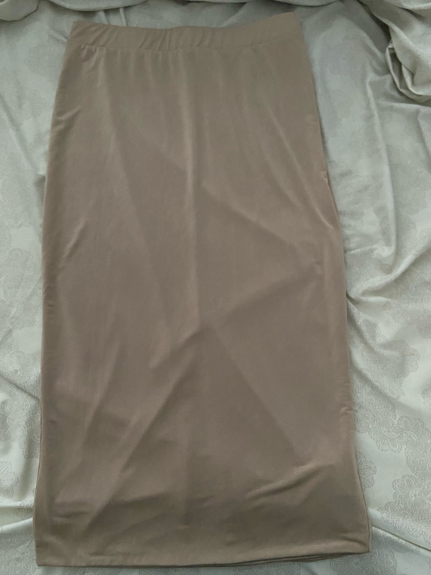 Pencil Skirt - Khaki, Tan Colored