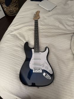Zeny Blue Electric Guitar Like New!
