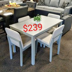 5 Piece Dining Table Set - 🎉 Don’t Miss Out – Sale Ends Soon!