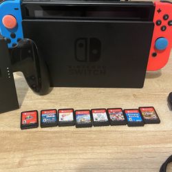 Nintendo Switch With Games Set(excellent condition 
