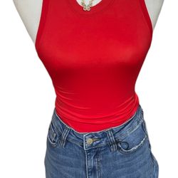 Red Tank Bodysuit 