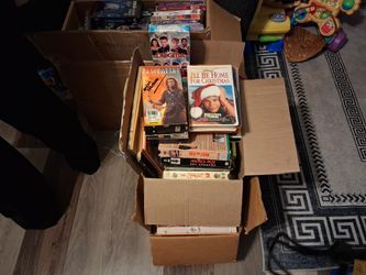 Boxes & boxes of VHS Tapes over 100 tapes