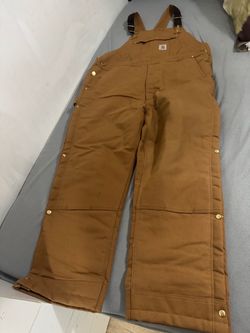 Carhartt Bib Quilt-Lined Duck Overalls. Men’s XL