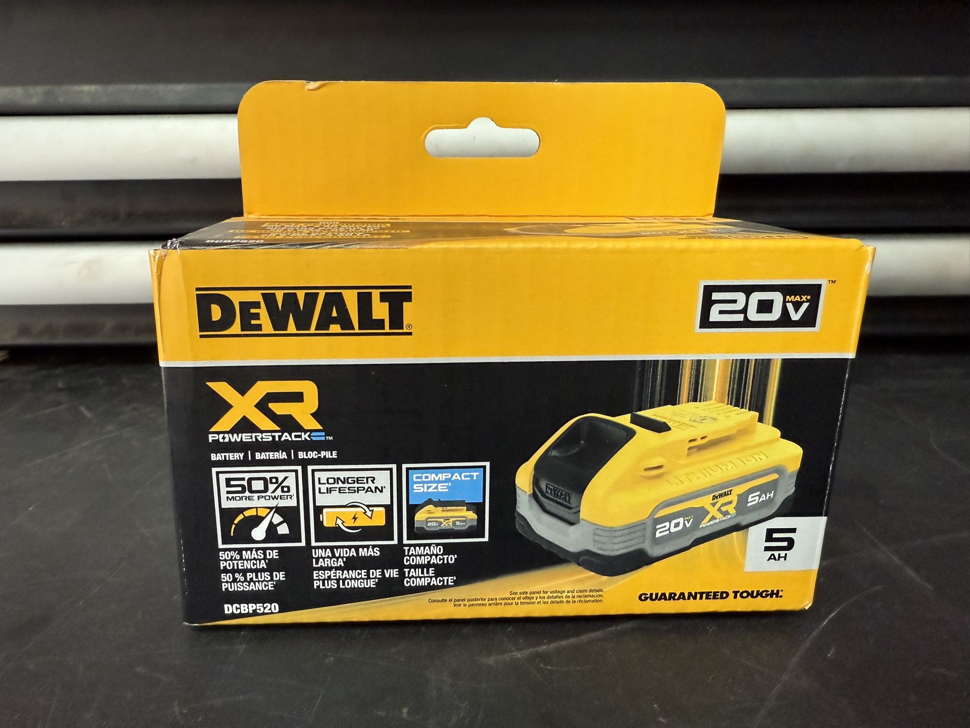 DEWALT POWERSTACK 20V Lithium-Ion 5.0Ah Battery Pack