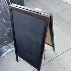 Double Sided Chalkboard