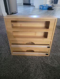 Bamboo Ziploc holder