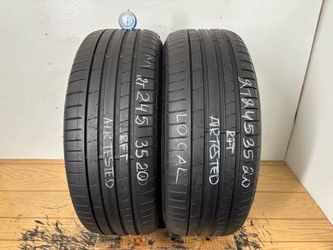 2 tires 245 35 20 Pirelli p zero pz4 Run flat no repairs like new