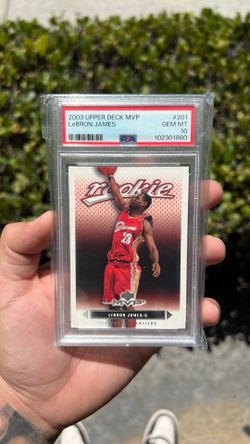 2003 Upper Deck MVP Basketball #201 LeBron James Rookie PSA 10