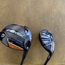 Callaway Mavrik Driver And Rouge ST Max 4 Hybrid 