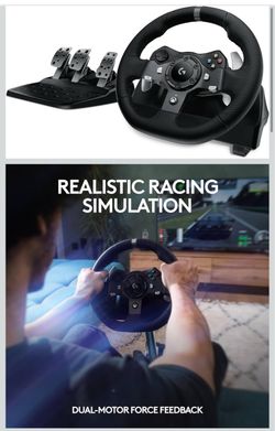 Logitech G920 Custom Modded Racing Wheel with Pedals And Shifter