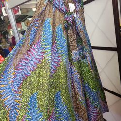 Ankara Long Skirt  With Headwrap 